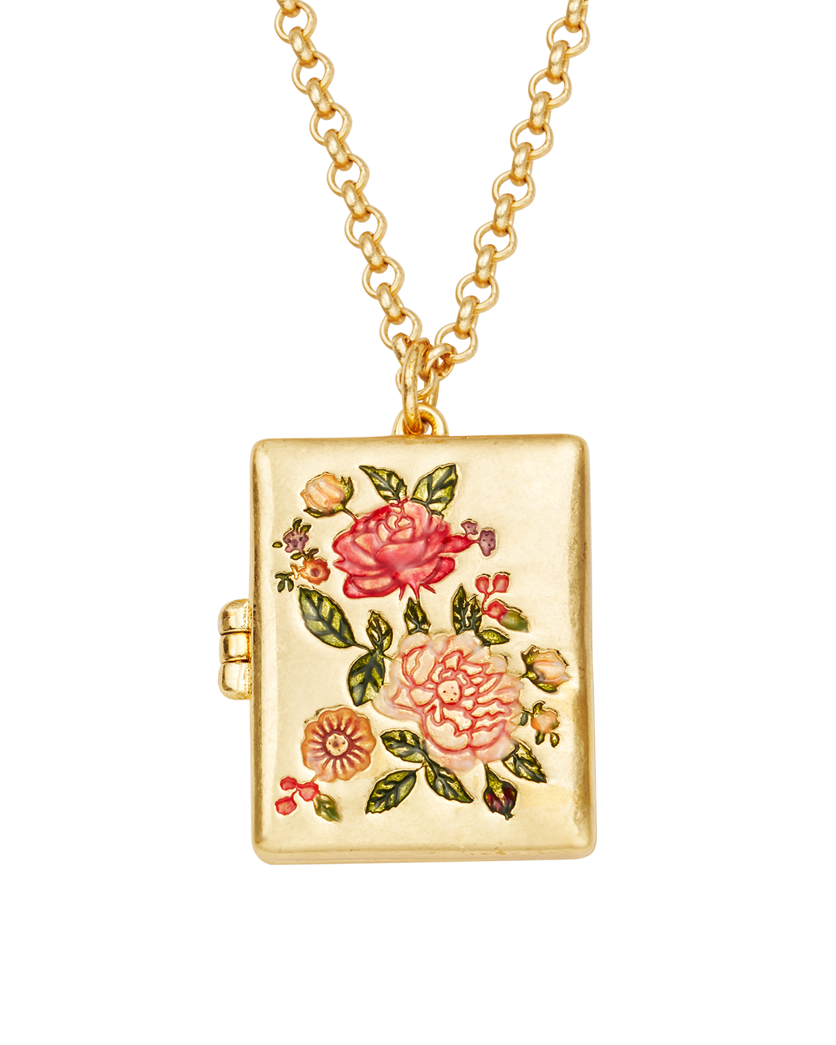fable-england-jewellery-eve-floral-locket-halskette-gold-medaillon image 1