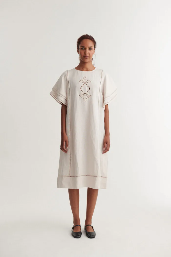 basic-apparel-arina-dress-kleid-moonbeam-leinen-viskose image 1