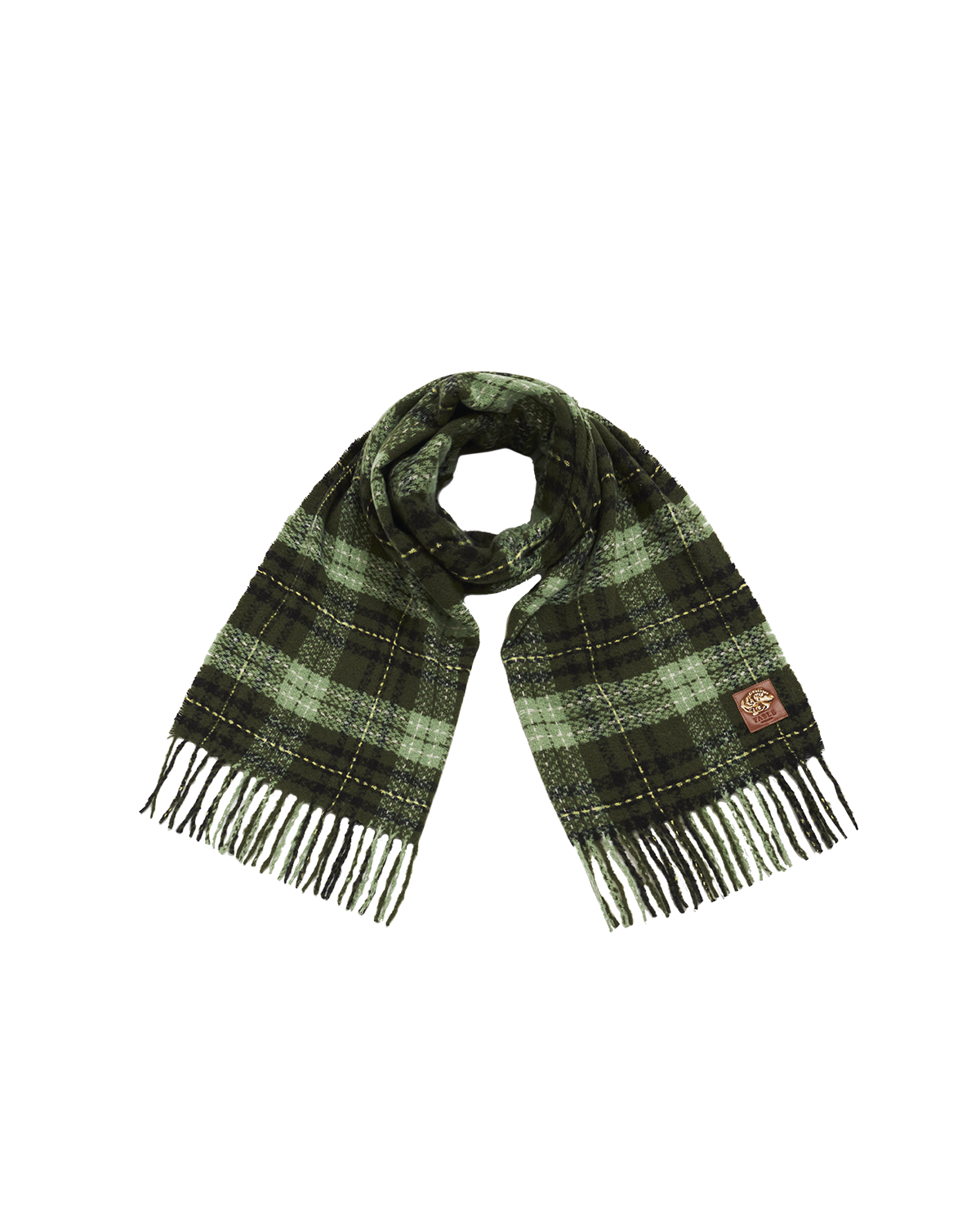 fable-england-boucle-scarf-schal-gr-n-boucl-karo image 1