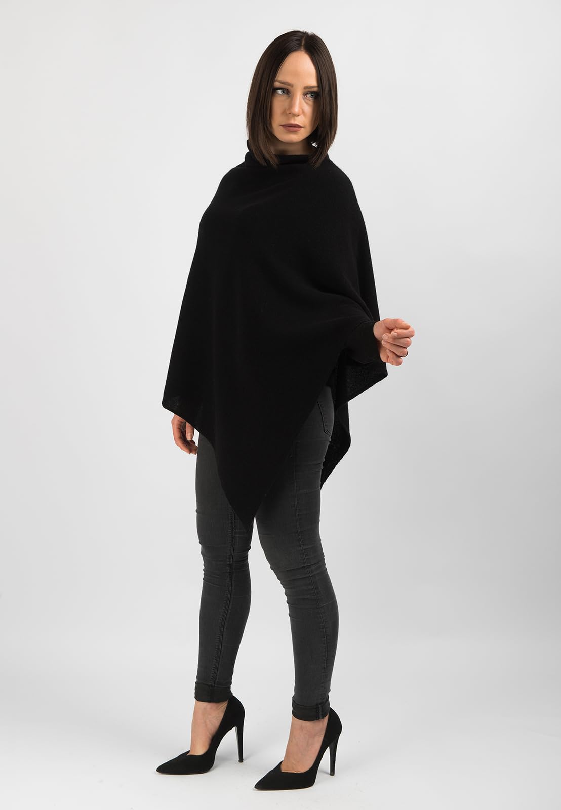 dalle-piane-poncho-leicht-100-kaschmir-poncho-schwarz image 2