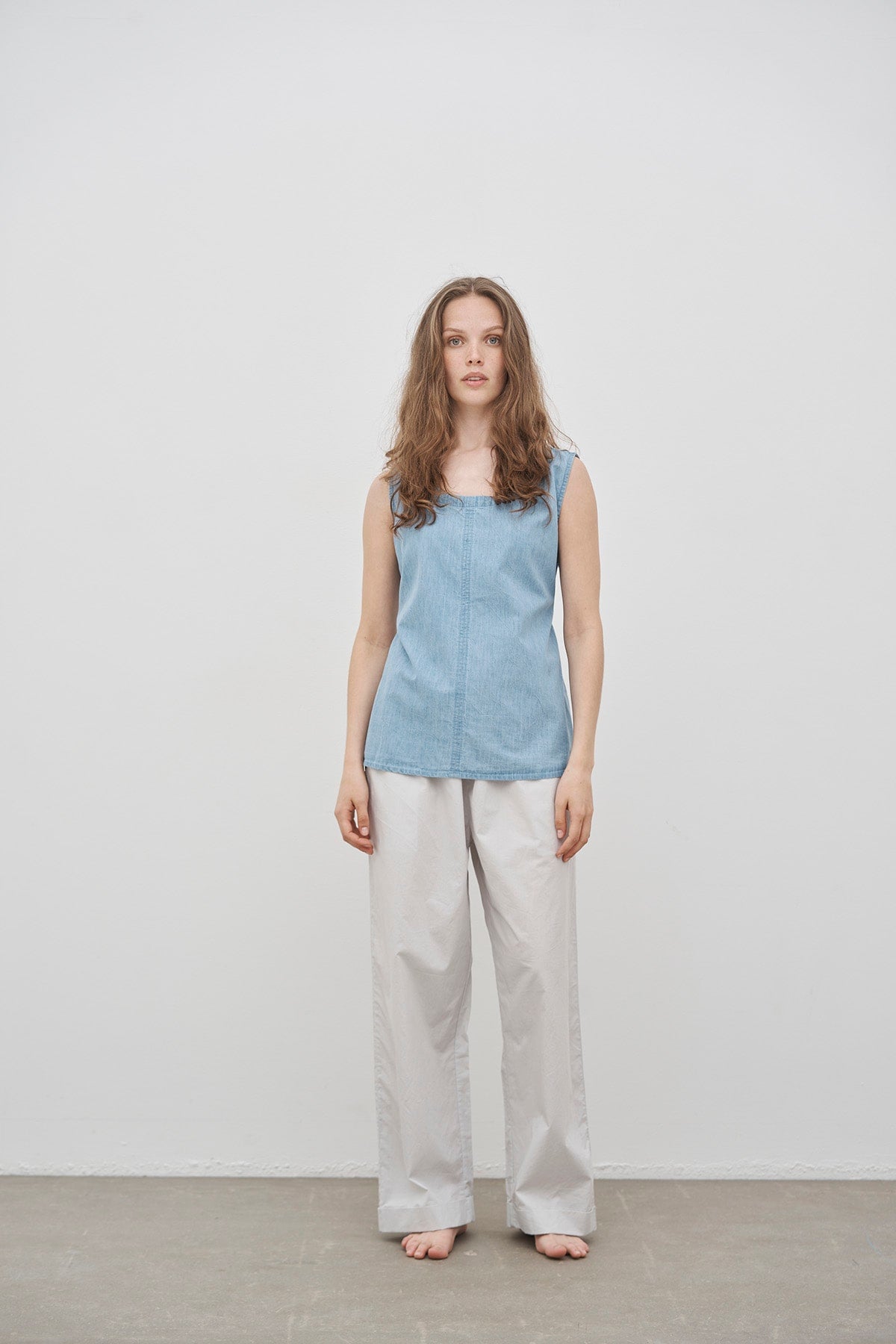 care-by-me-joy-top-basic-denim-top-dunkelblau-bio-baumwolle image 7