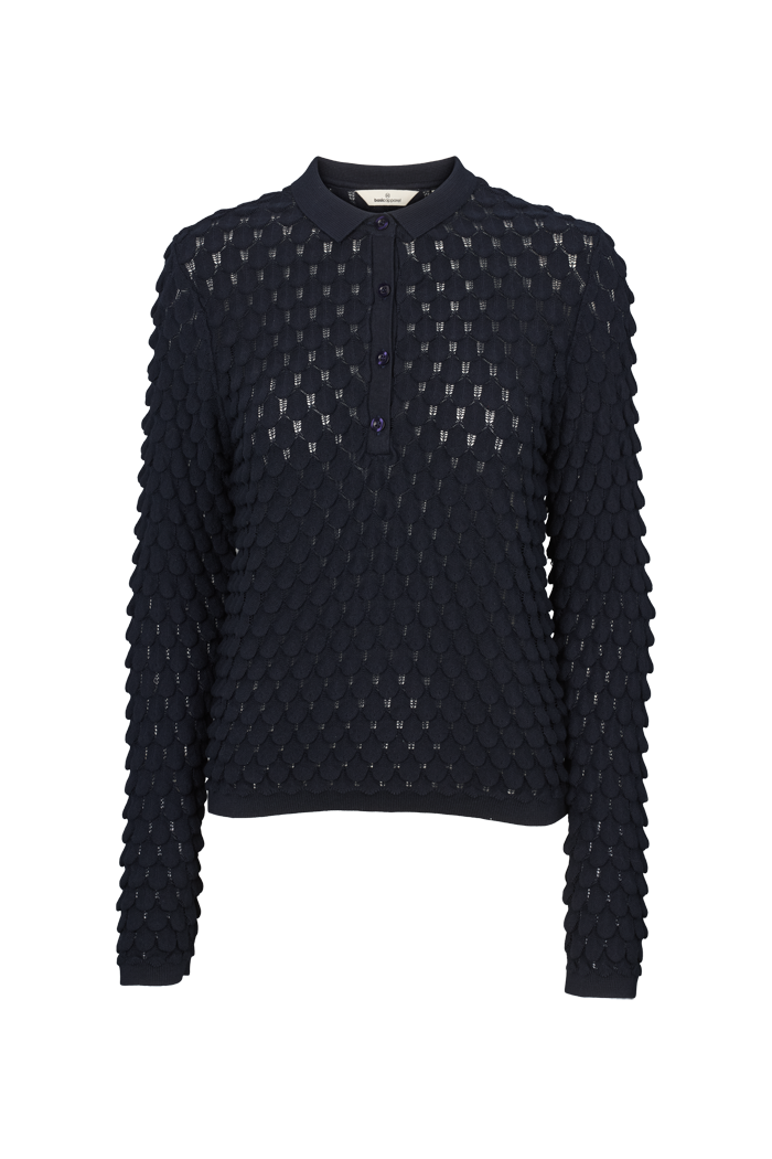 basic-apparel-cilla-polo-sweater-sky-captain-bio image 6