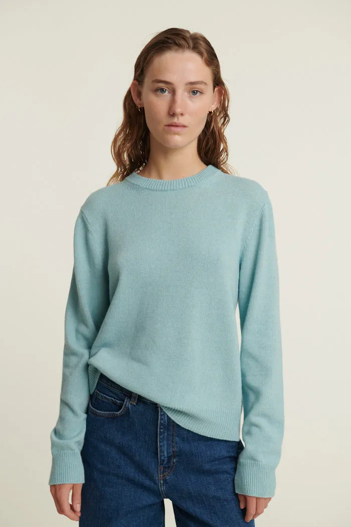 basic-apparel-cady-o-neck-pullover-damen-gossamer-green-wolle image 1