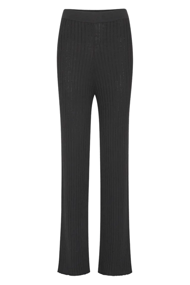 basic-apparel-coral-wide-pants-wollhose-schwarz-merino image 1