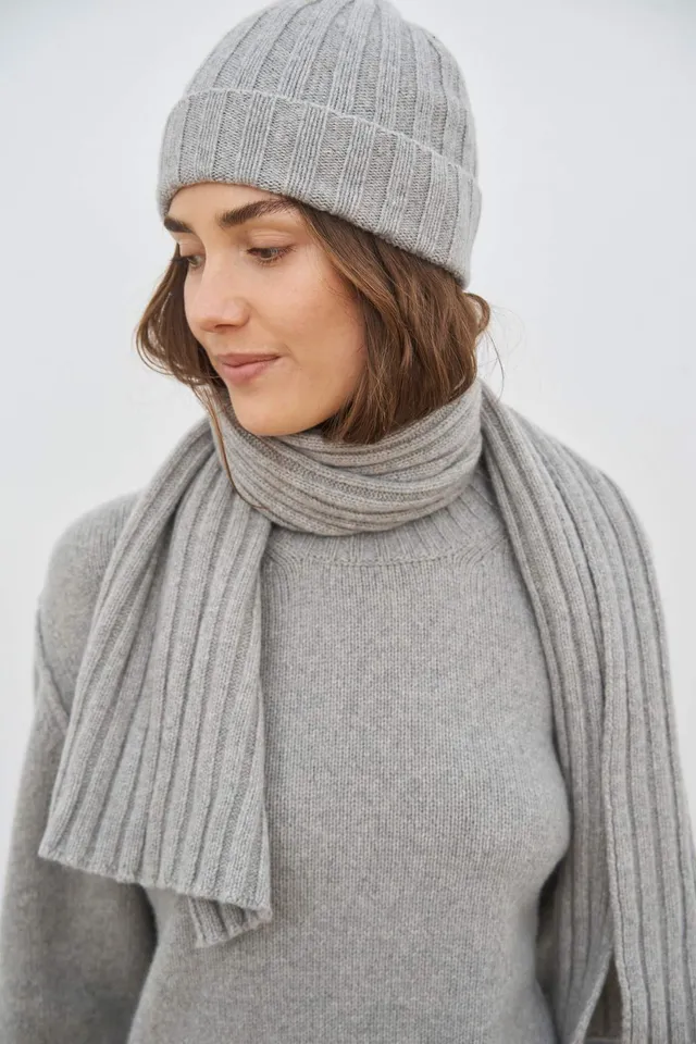 care-by-me-duo-m-tze-unisex-hellgrau-kaschmir-wolle image 1