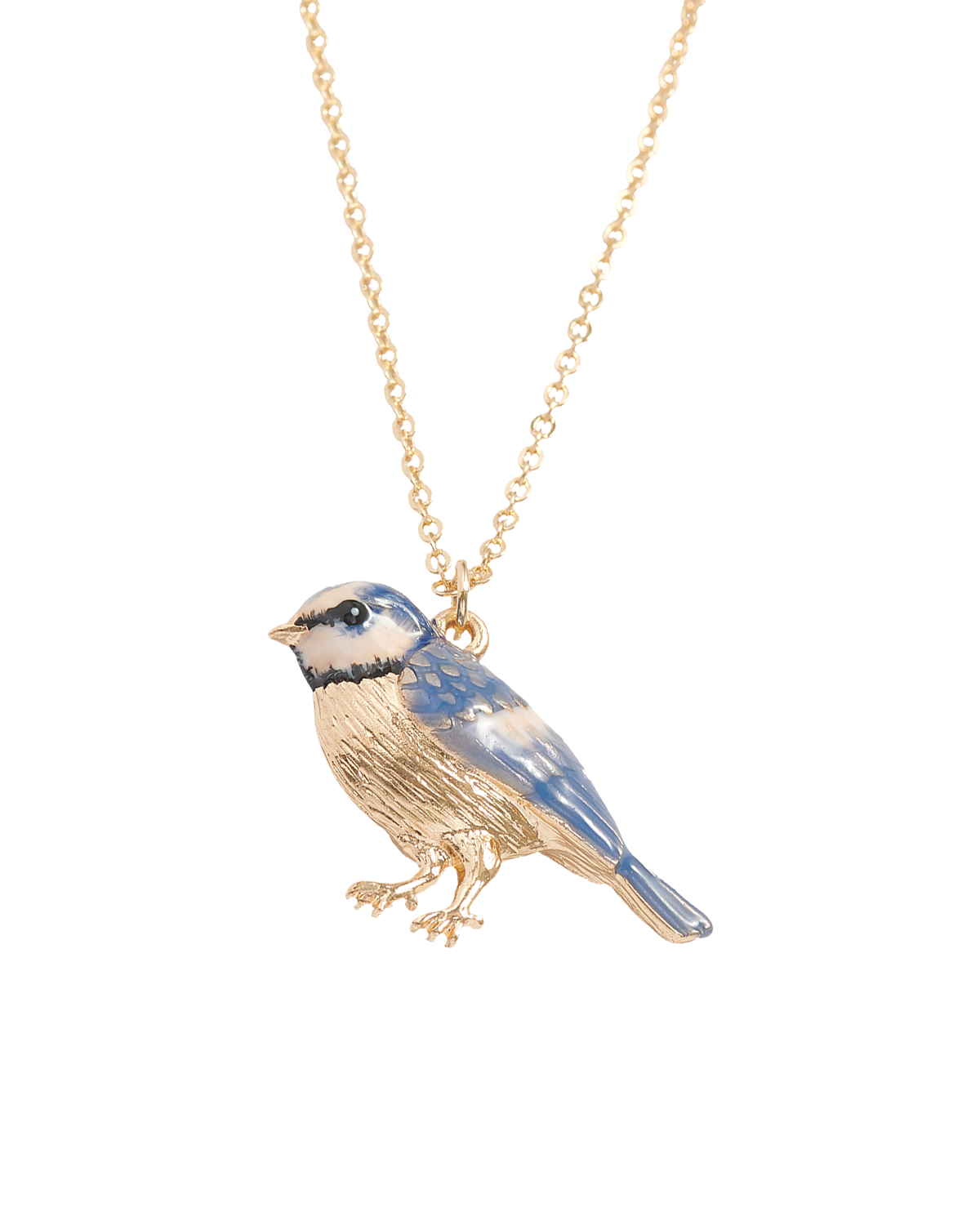 fable-england-enamel-blue-tit-halskette-blaumeise-kurz image 1