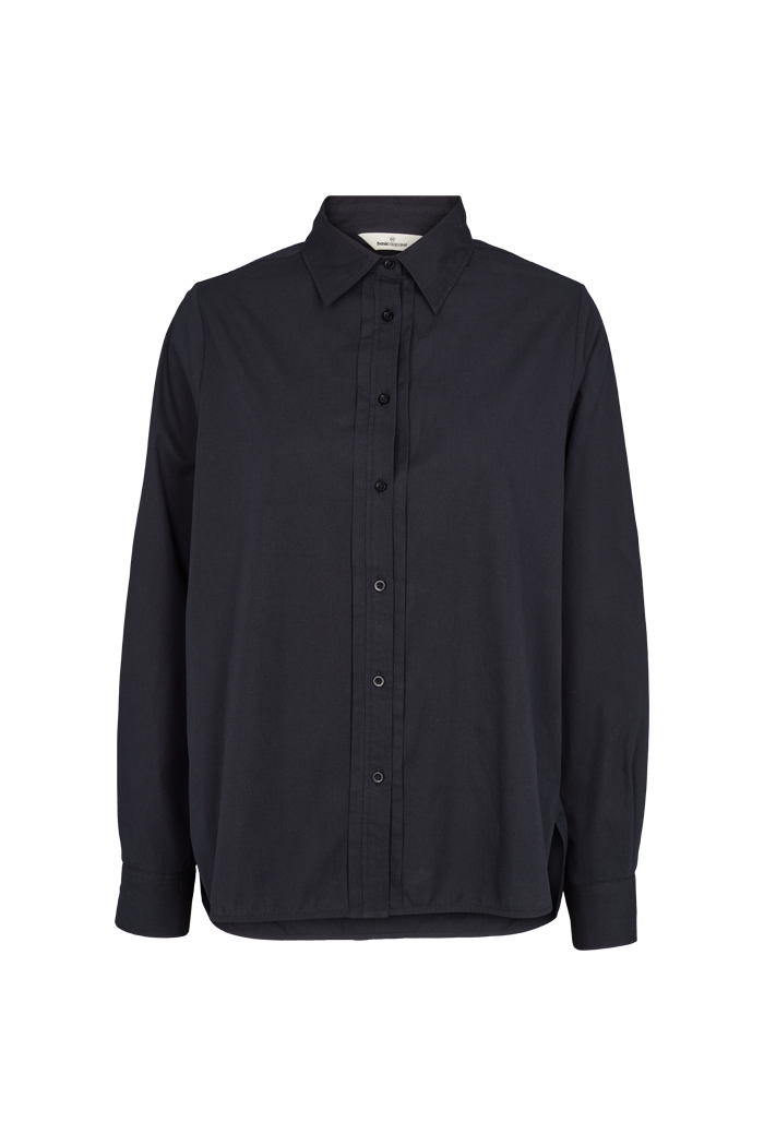 basic-apparel-vilde-pleat-ba416-19-hemd-schwarz-bio-baumwolle image 1