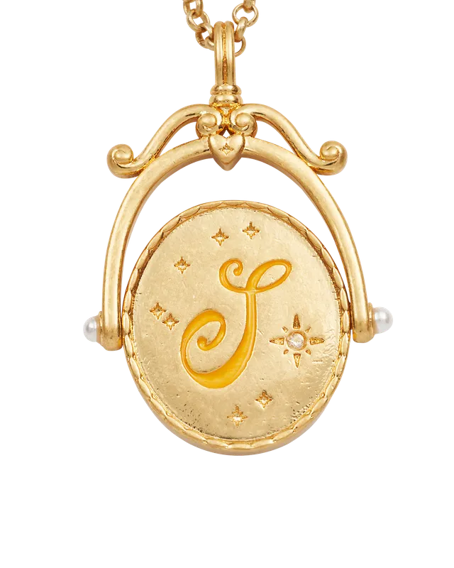 fable-england-jewellery-s-initial-halskette-sonnenblume-gold image 1