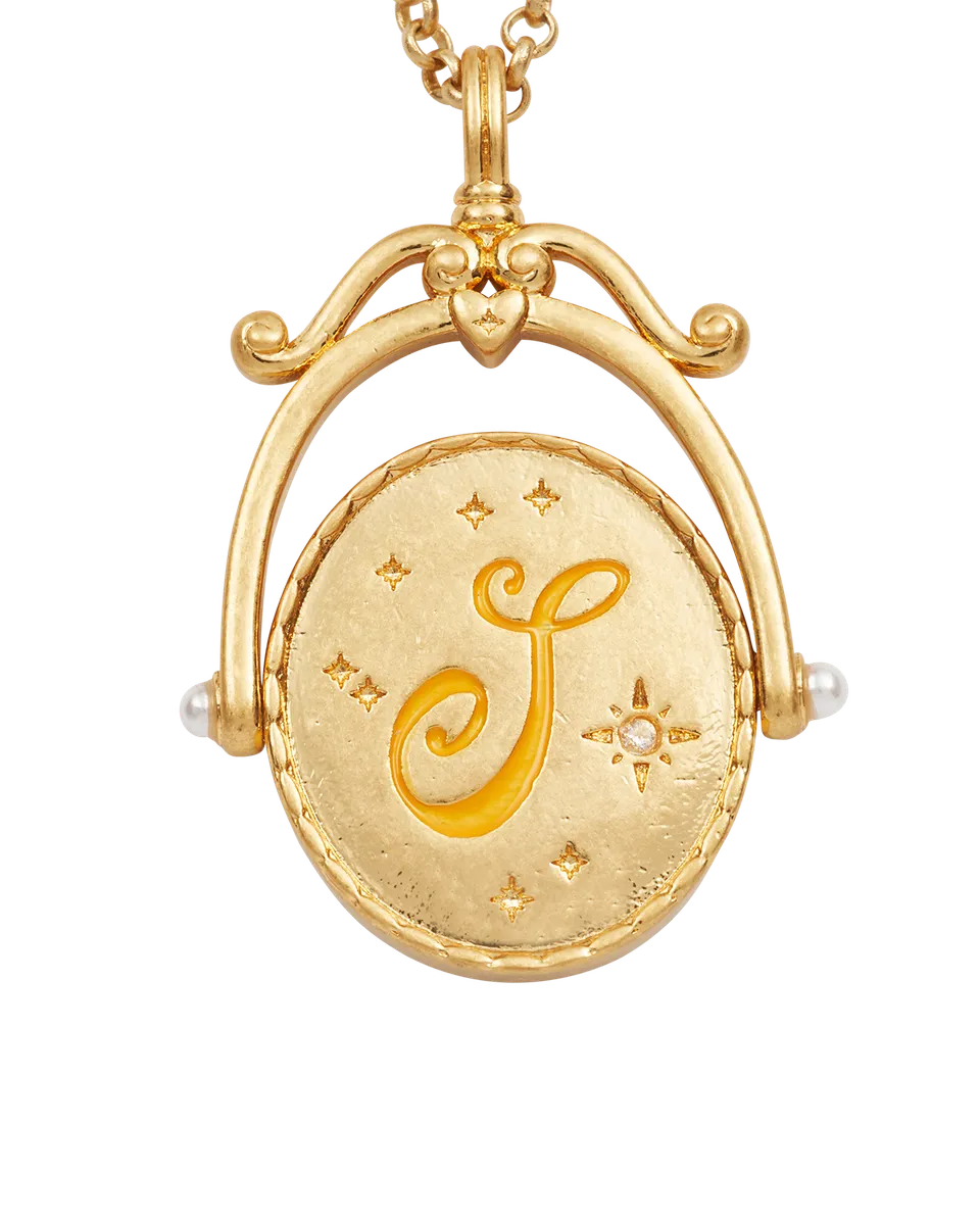 fable-england-jewellery-s-initial-halskette-sonnenblume-gold image 1