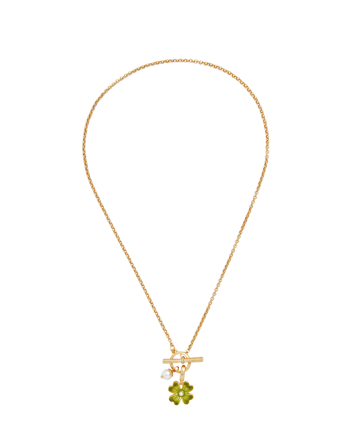 fable-england-clover-halskette-gold-kleeblatt-perle image 3