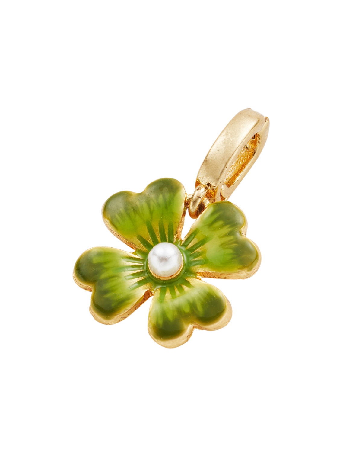fable-england-lucky-clover-pearl-charm-gold-kleeblatt-gr-n image 3
