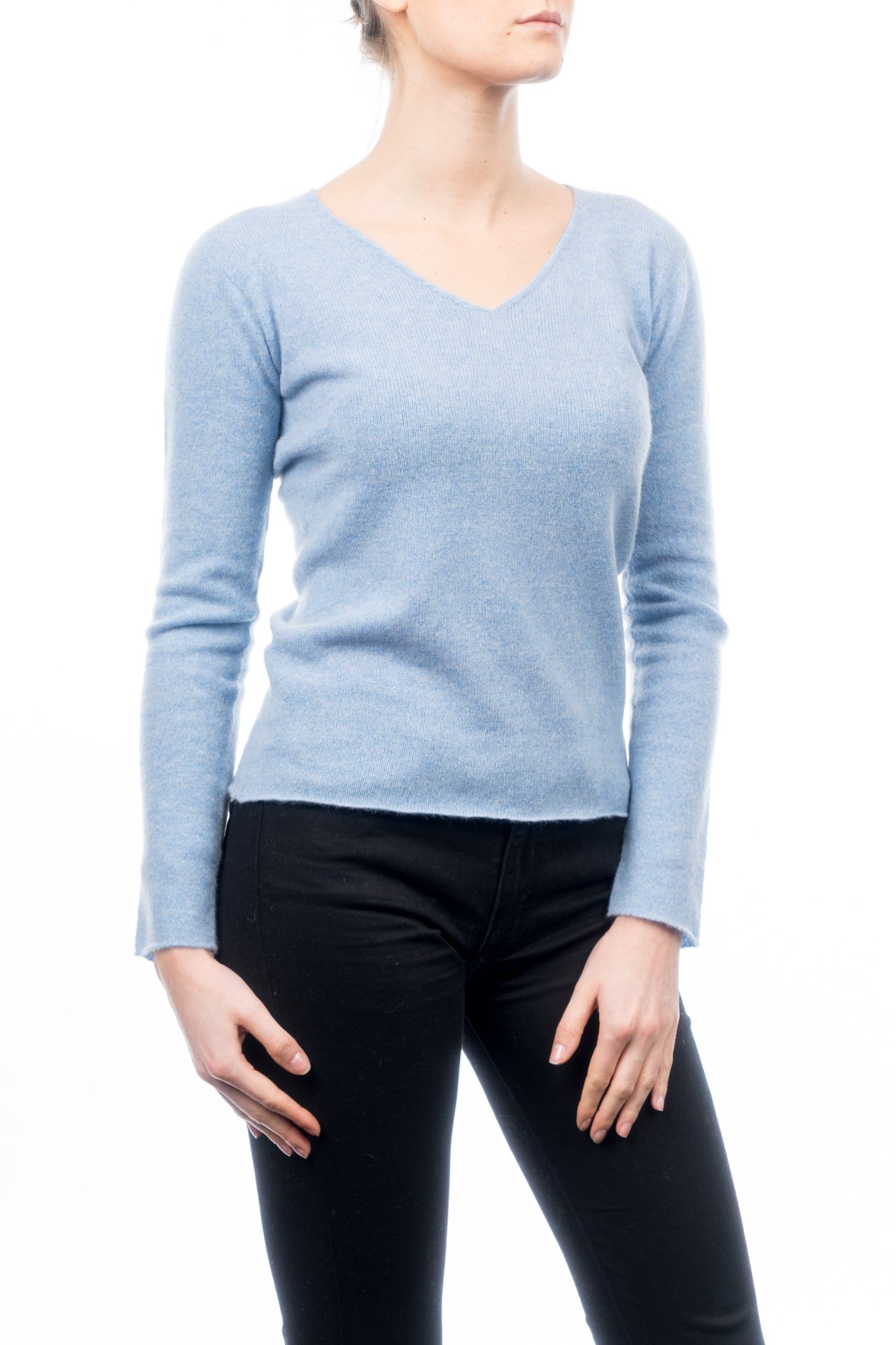 dalle-piane-cashmere-sweater-v-ausschnitt-pullover-schwarz-kaschmir image 4