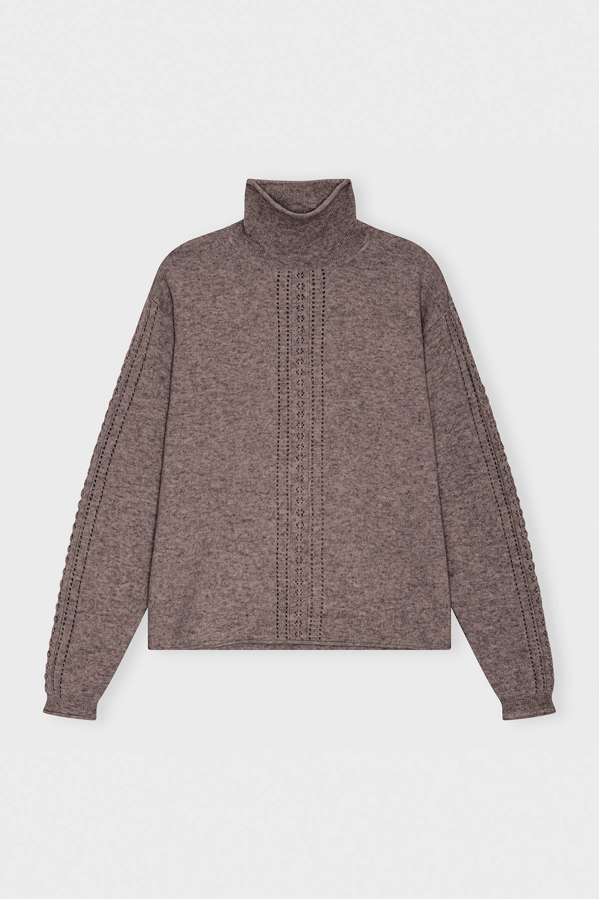 care-by-me-natacha-turtleneck-rollkragenpullover-dusty-brown-wolle image 4