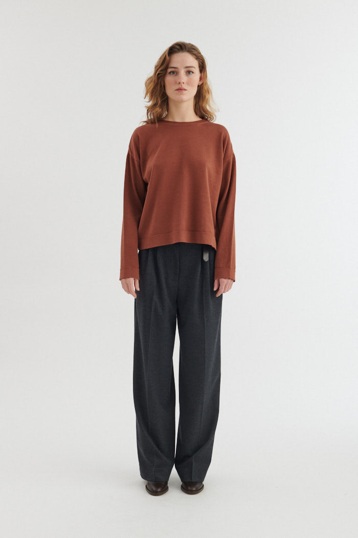 basic-apparel-kari-o-neck-strickpullover-tortoise-shell-bio image 4