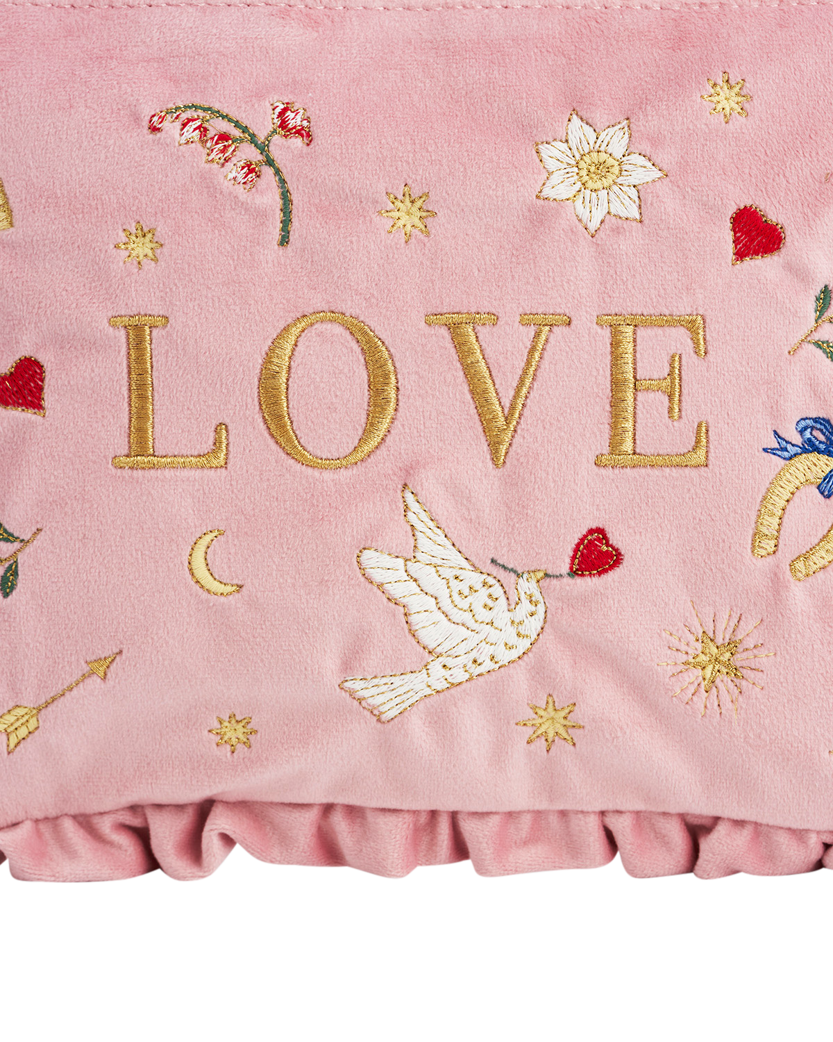 fable-england-pink-love-samt-t-schchen-rosa-bestickt image 3
