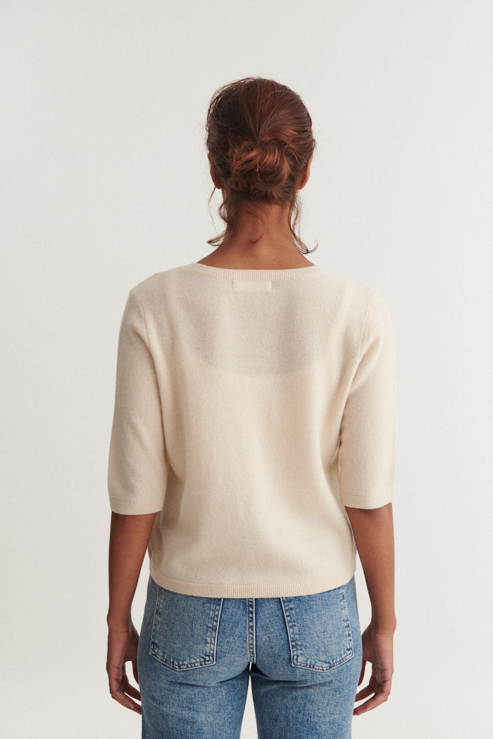 basic-apparel-selem-granddad-tee-t-shirt-beige-merinowolle image 3
