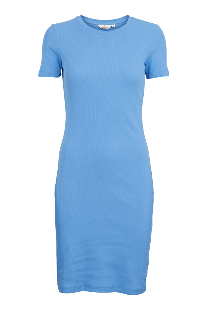 basic-apparel-ludmilla-kleid-azure-blue-bio-baumwolle image 1