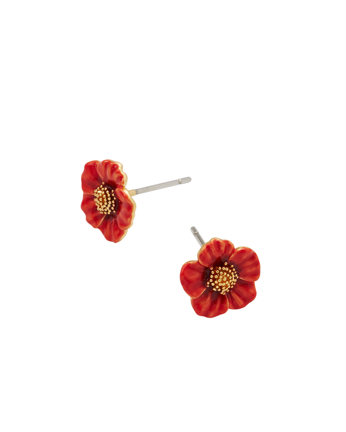 fable-england-red-blossom-ohrstecker-gold-granatapfel image 3