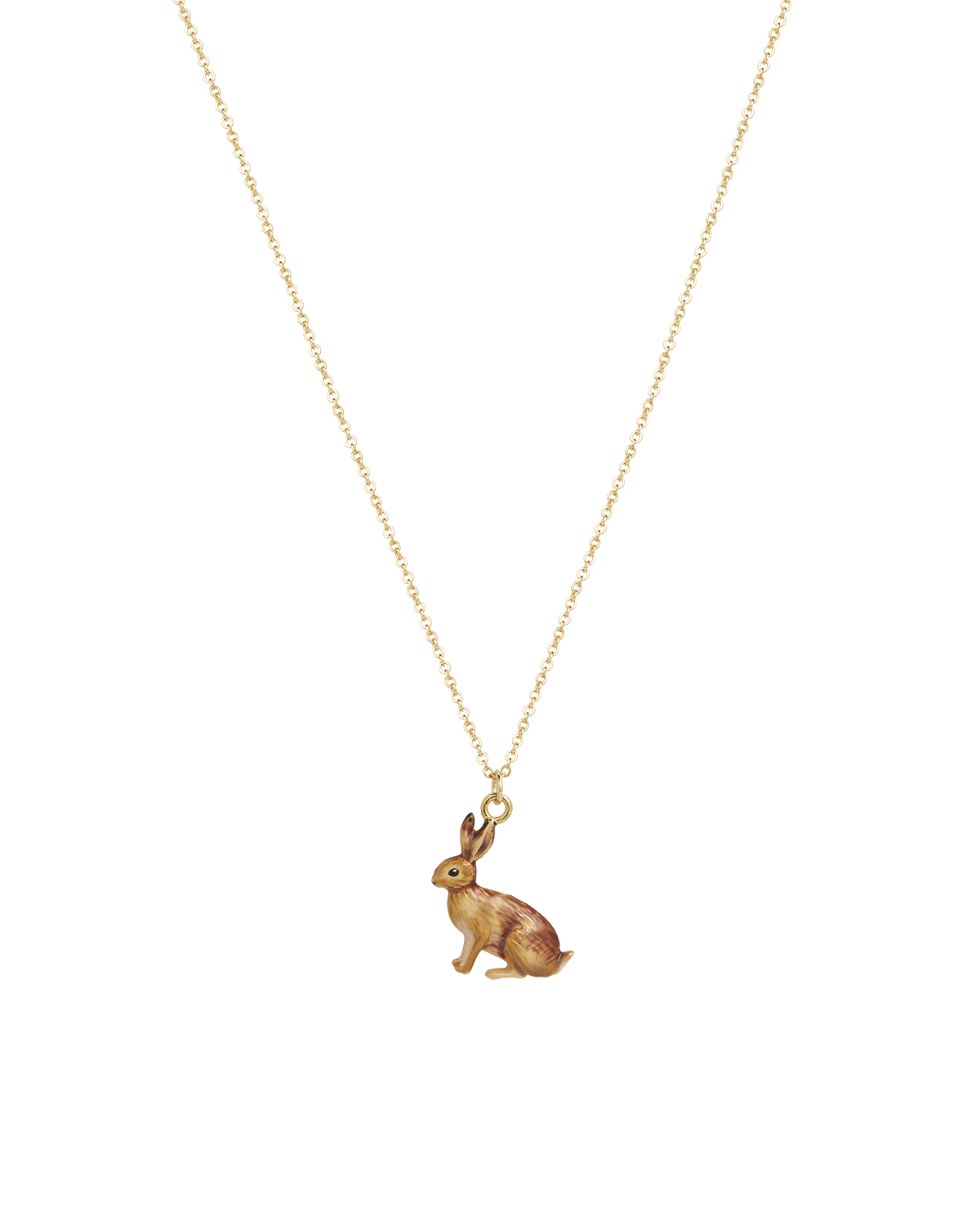 fable-england-rabbit-halskette-gold-hase-emaille-kurz image 4