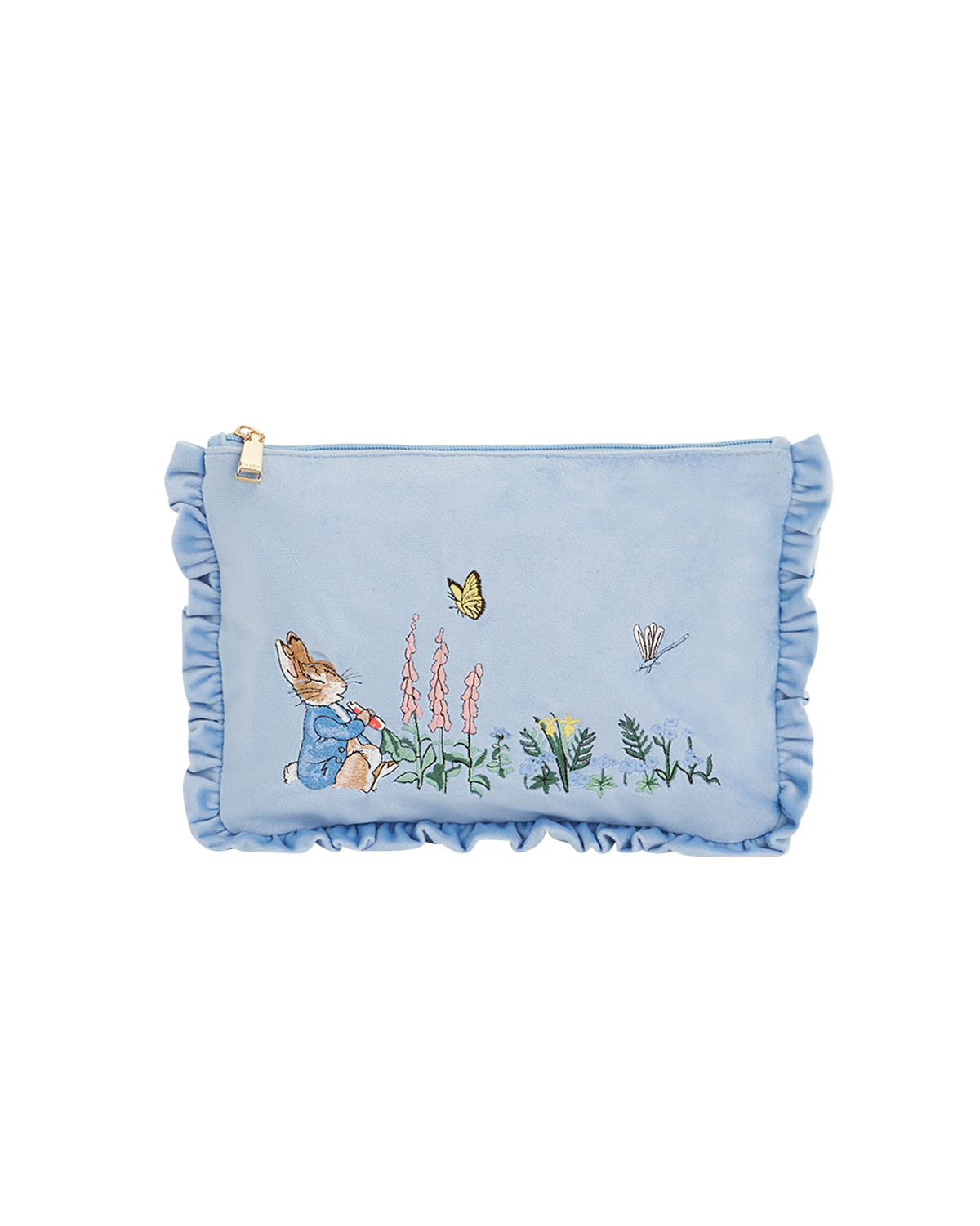 fable-england-peter-rabbit-pouch-samt-blau-bestickt image 1