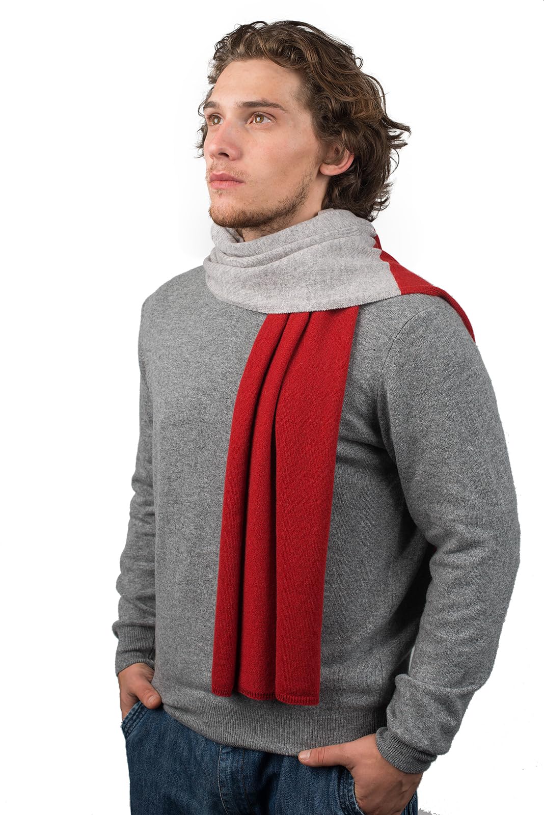 dalle-piane-cashmere-schal-zweifarbig-herren-blau-170cm image 8