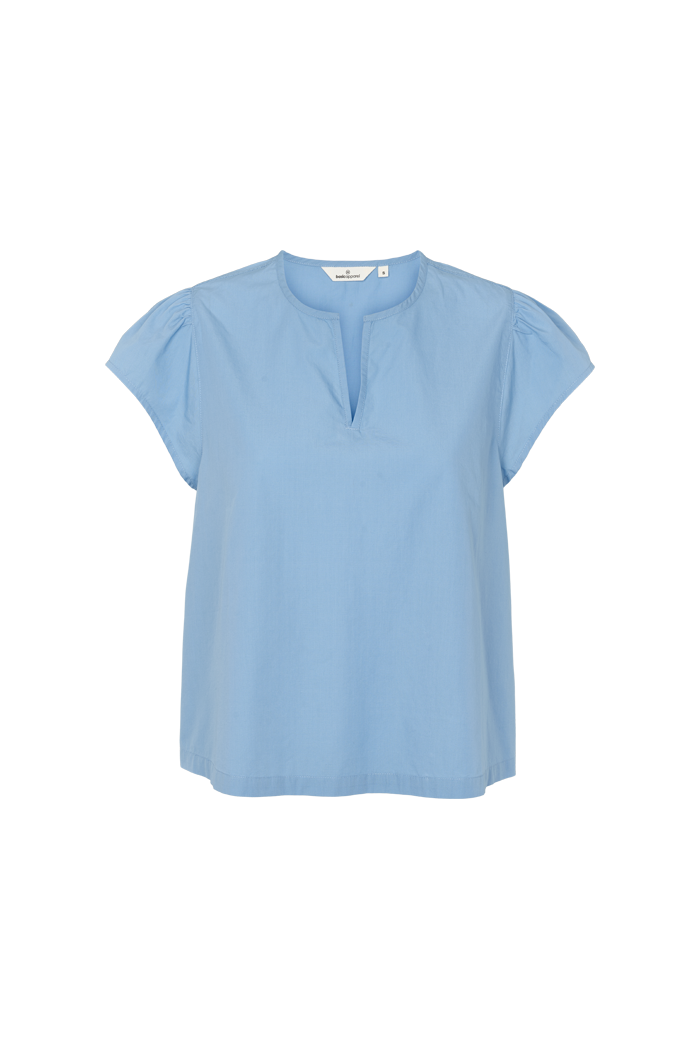 basic-apparel-silje-ss-top-blissful-blue-bio-baumwolle image 1