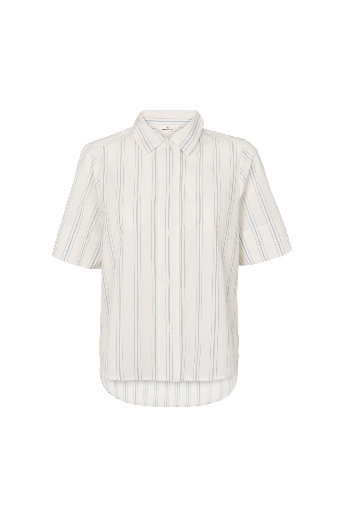 basic-apparel-martina-bluse-kurzarm-streifen-bio-baumwolle image 1