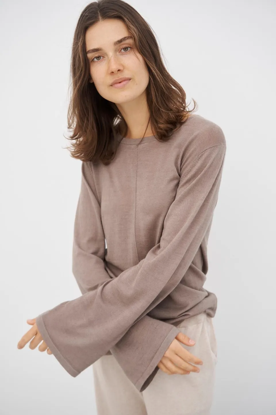care-by-me-flow-kaschmirbluse-white-s-100-kaschmir-weit image 1