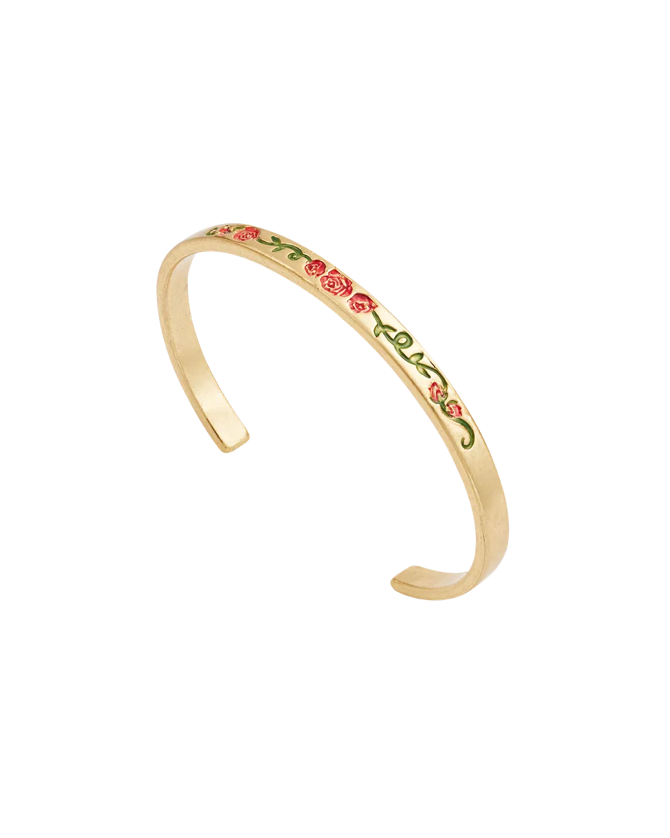 fable-england-english-rose-armreif-gold-mit-rosen image 1