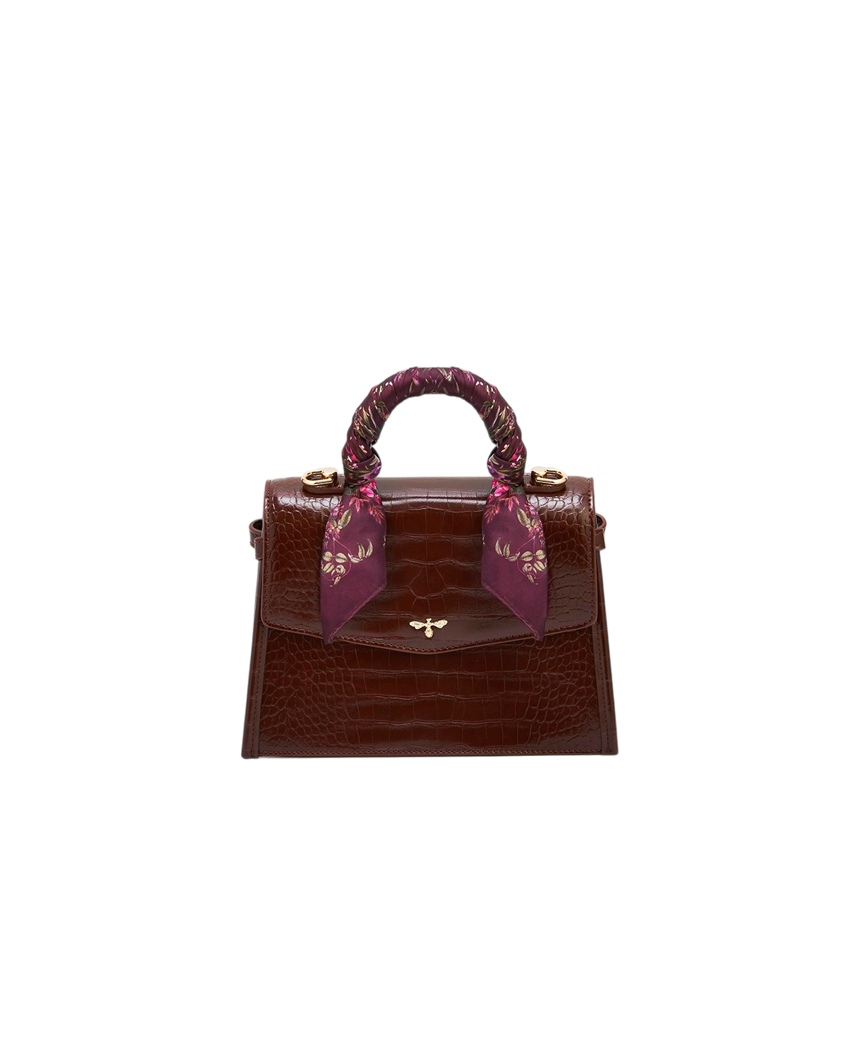 fable-england-eliza-handtasche-bordeaux-kroko-klein image 1