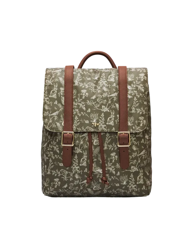 fable-england-flora-orla-rucksack-khaki-laptop image 1