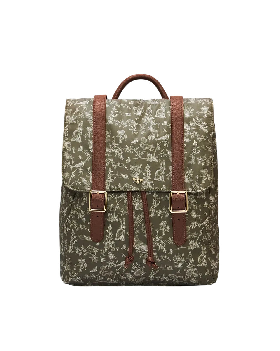fable-england-flora-orla-rucksack-khaki-laptop image 1