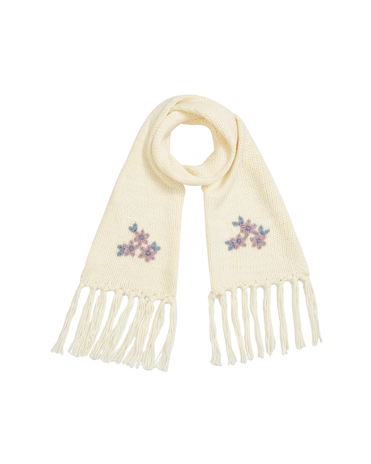 fable-england-forget-me-not-strickschal-creme-vergissmeinnicht image 1