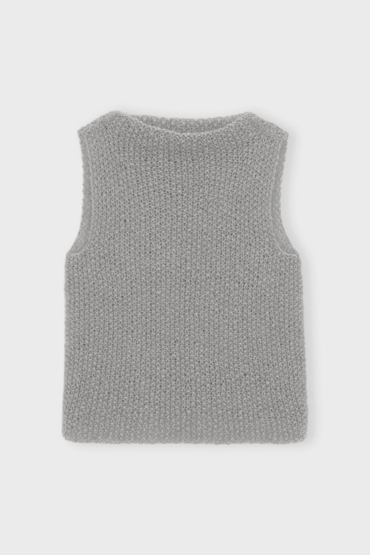 care-by-me-hope-mohair-strickweste-light-grey image 2