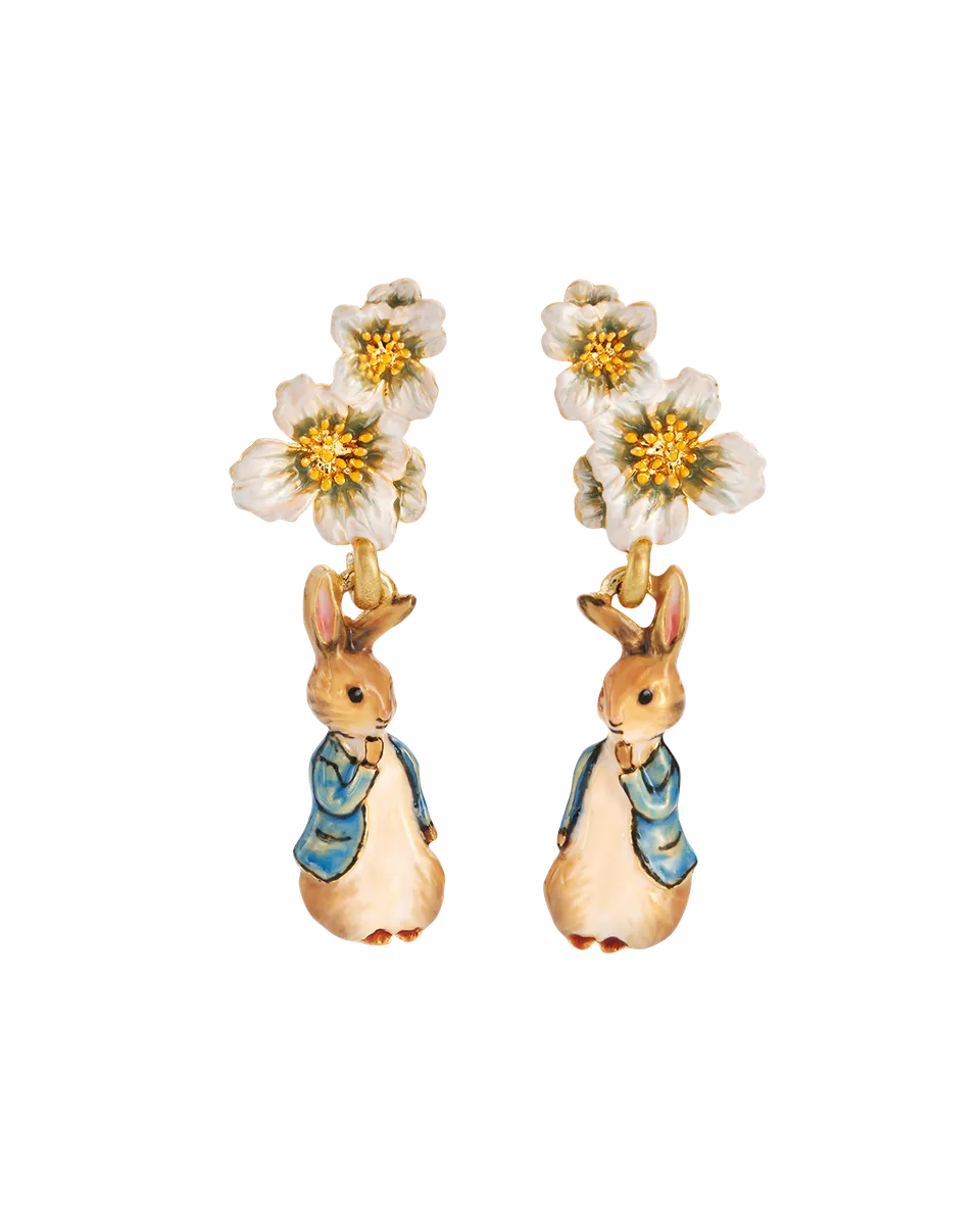 fable-england-x-peter-rabbit-floral-ohrringe-gold image 1