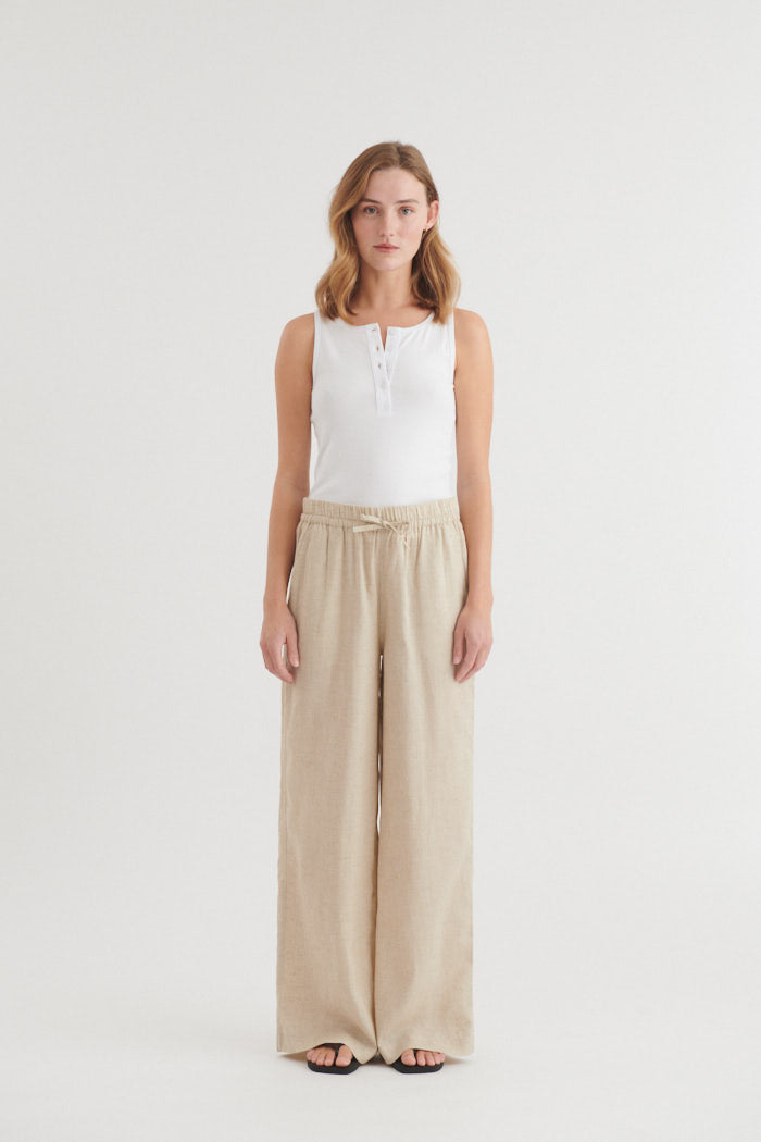 basic-apparel-carina-pants-natural-melange-leinenhose image 5