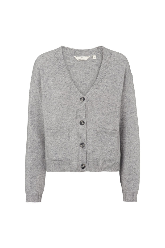 basic-apparel-lise-cardigan-light-grey-mel-wolle image 1