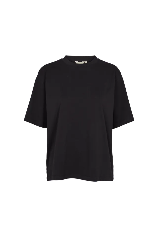 basic-apparel-raja-tee-t-shirt-black-oversize-bio-baumwolle image 1