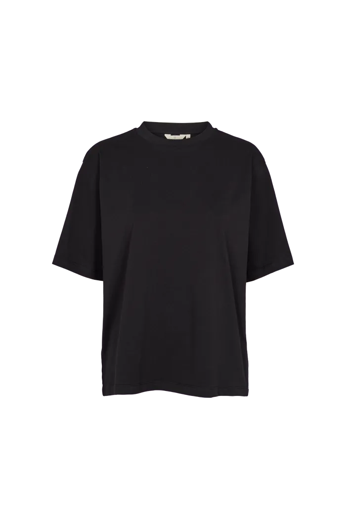 basic-apparel-raja-tee-t-shirt-black-oversize-bio-baumwolle image 1