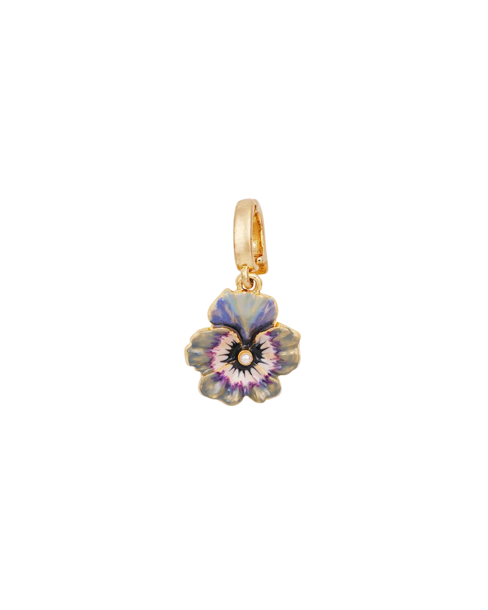 fable-england-pansy-pearl-charm-gold-violett-blume image 1