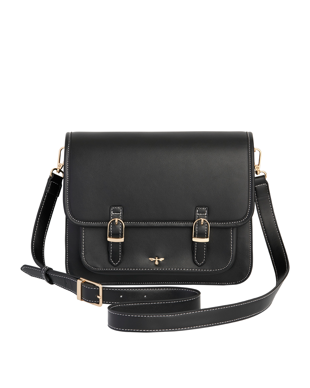 fable-england-black-classic-satchel-handtasche-schwarz-pilz-futter image 1