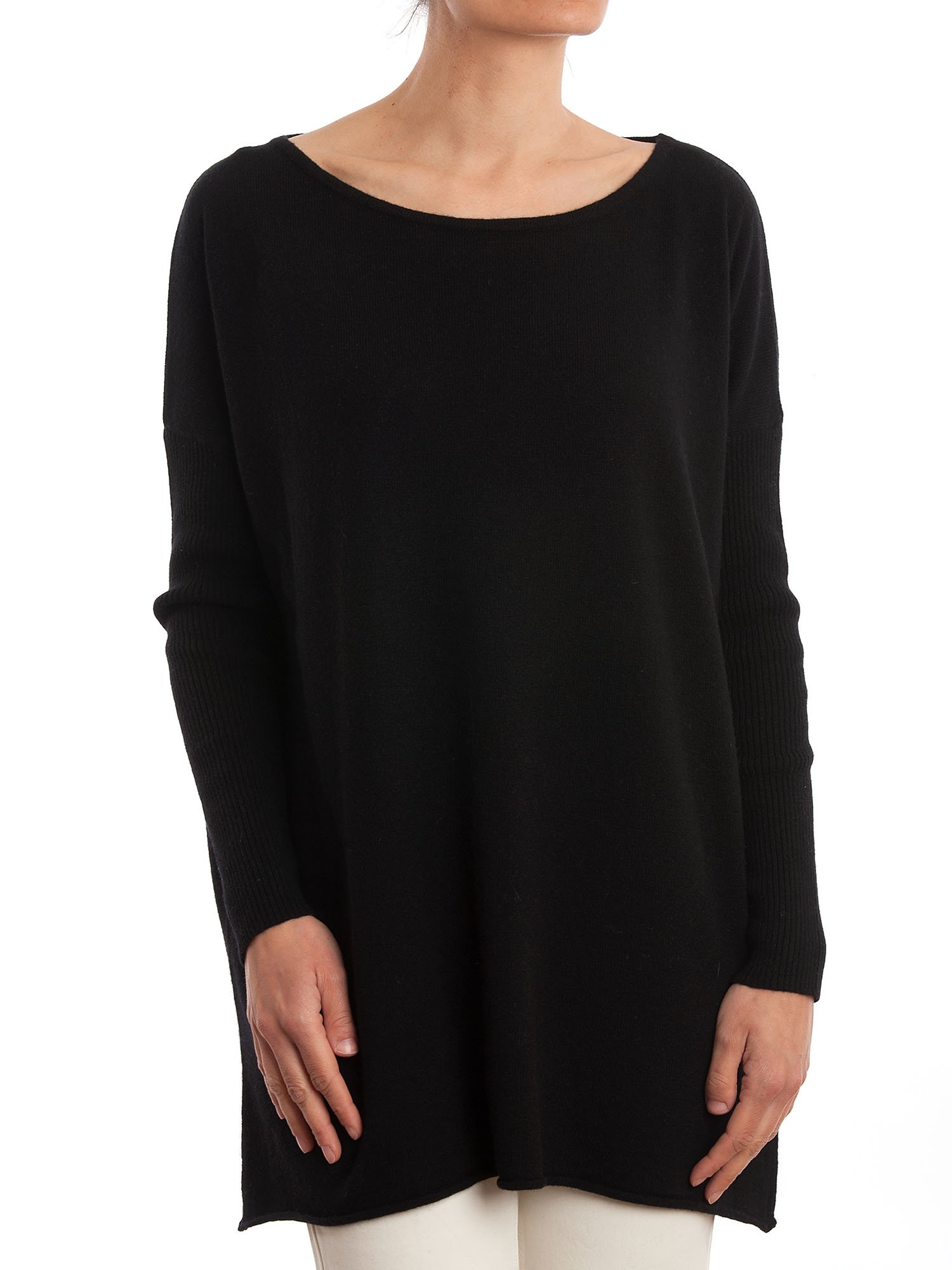 dalle-piane-cashmere-sweater-maxi-pullover-blau-woll-kaschmir image 7