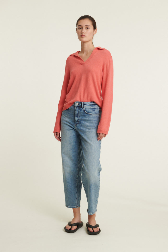 basic-apparel-cady-polo-sweater-conch-shell-kaschmir image 4