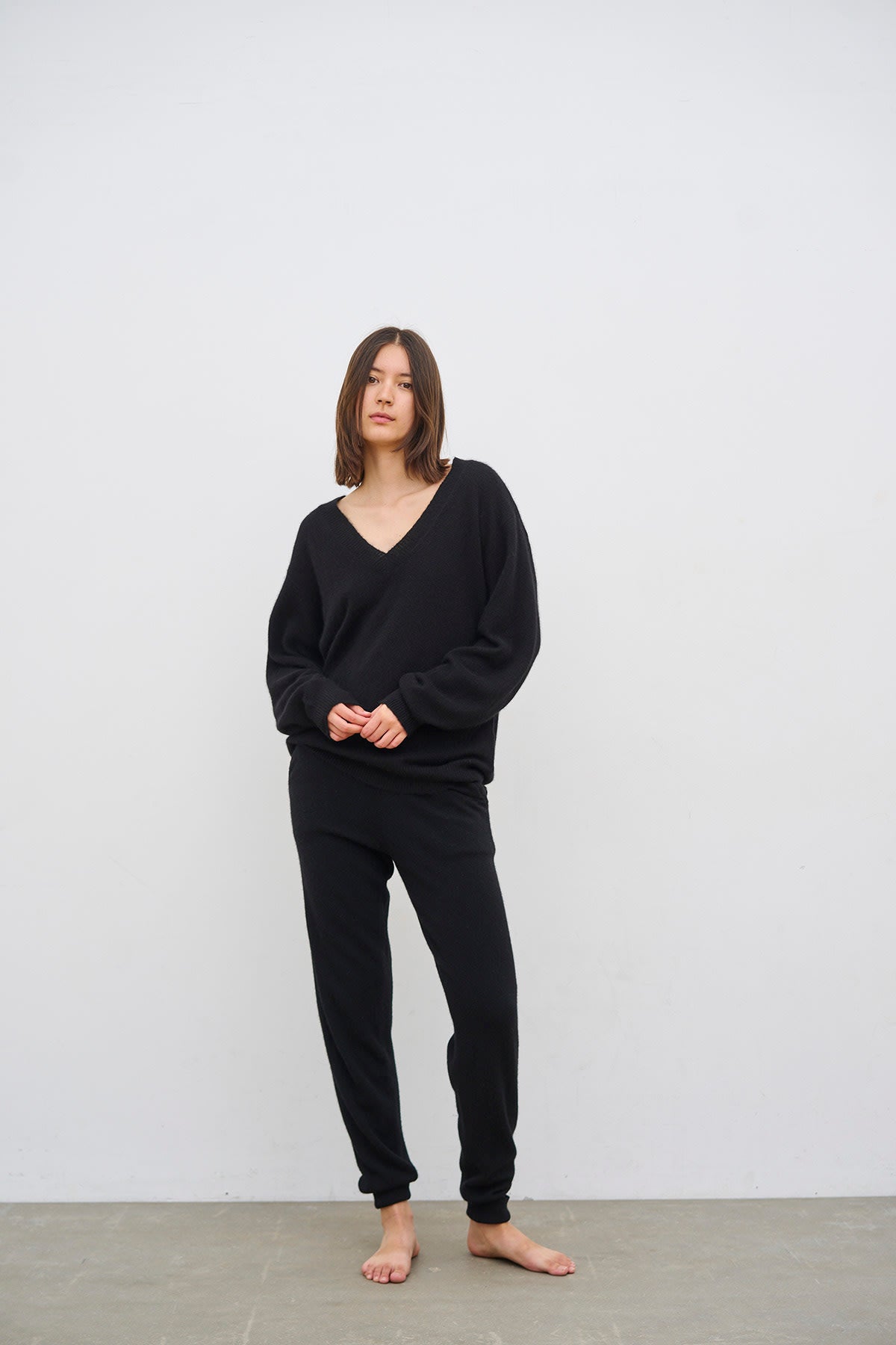 care-by-me-cinzia-pants-kaschmirhose-damen-mit-bund image 8