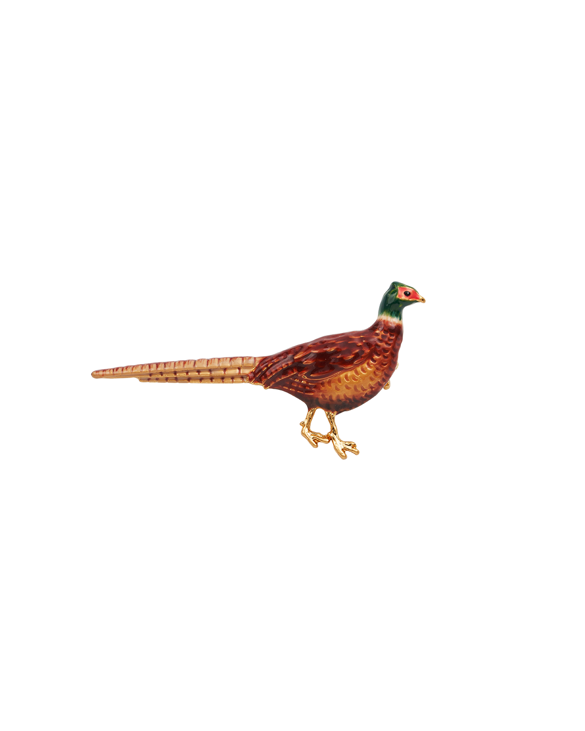 fable-england-jewellery-gold-pheasant-brooch-brosche-gold-fasan image 1