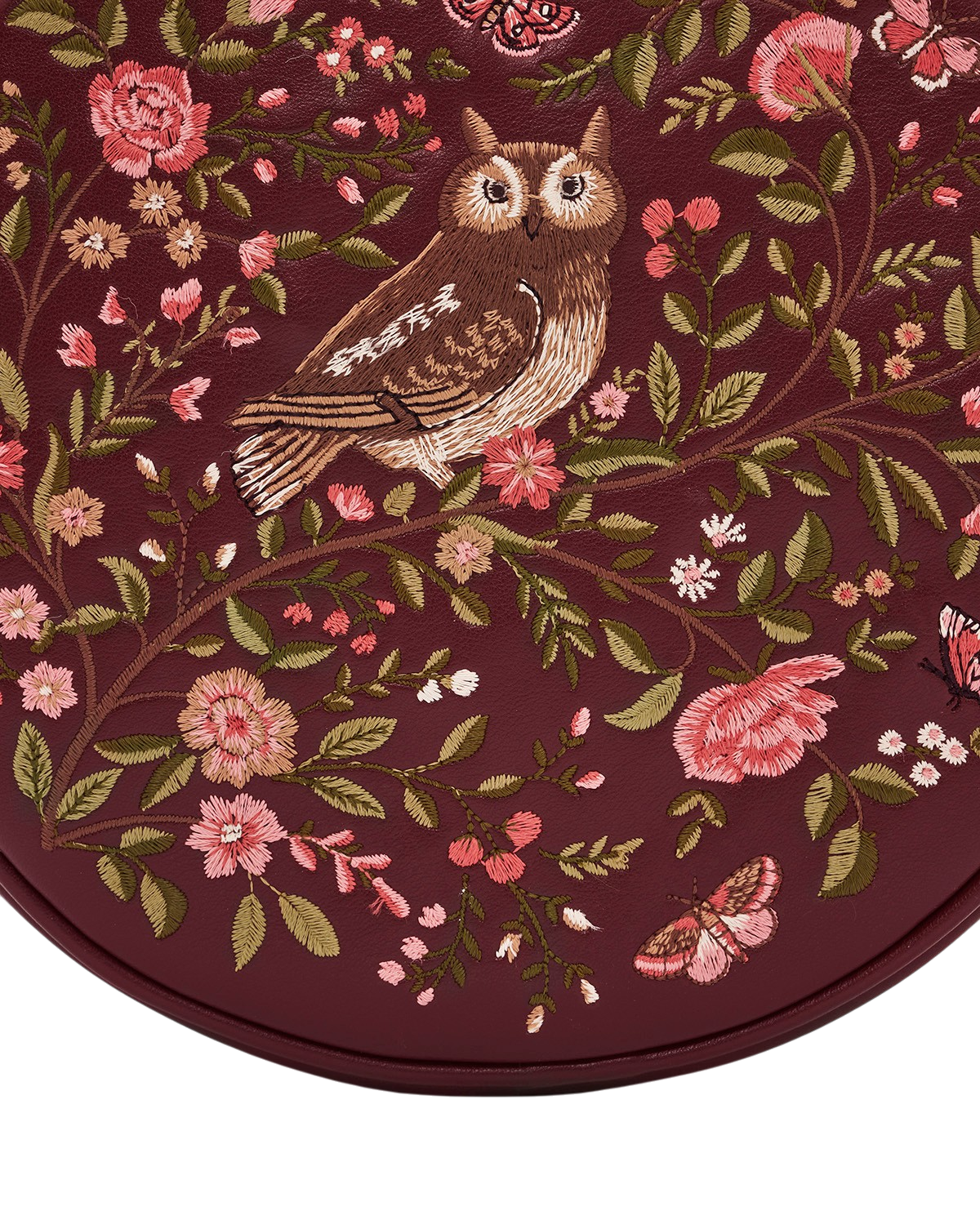 fable-england-chloe-owl-umh-ngetasche-burgundy-eule image 4