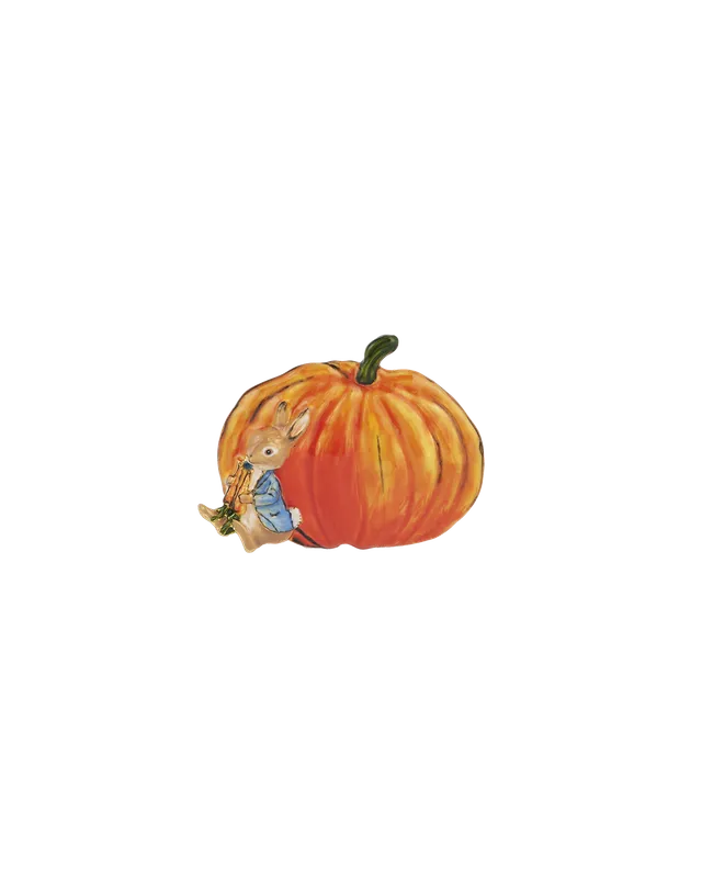 fable-england-peter-rabbit-pumpkin-brosche-emaille image 1