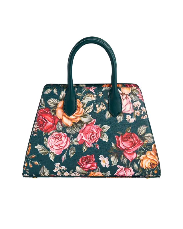 fable-england-teal-roses-structured-tote-tasche-petrol-m image 1
