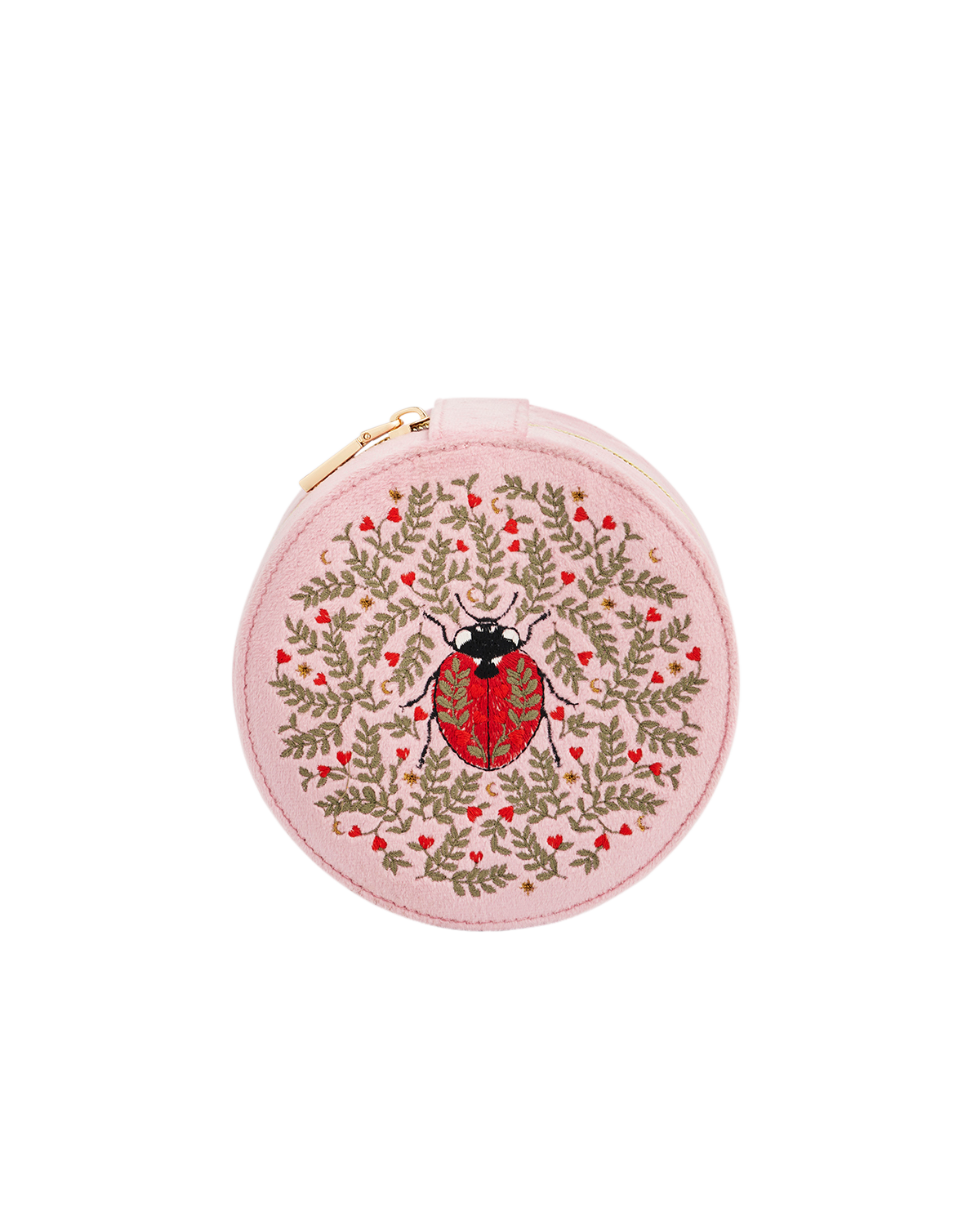 fable-england-pink-ladybird-schmuckk-stchen-samt-rund image 1