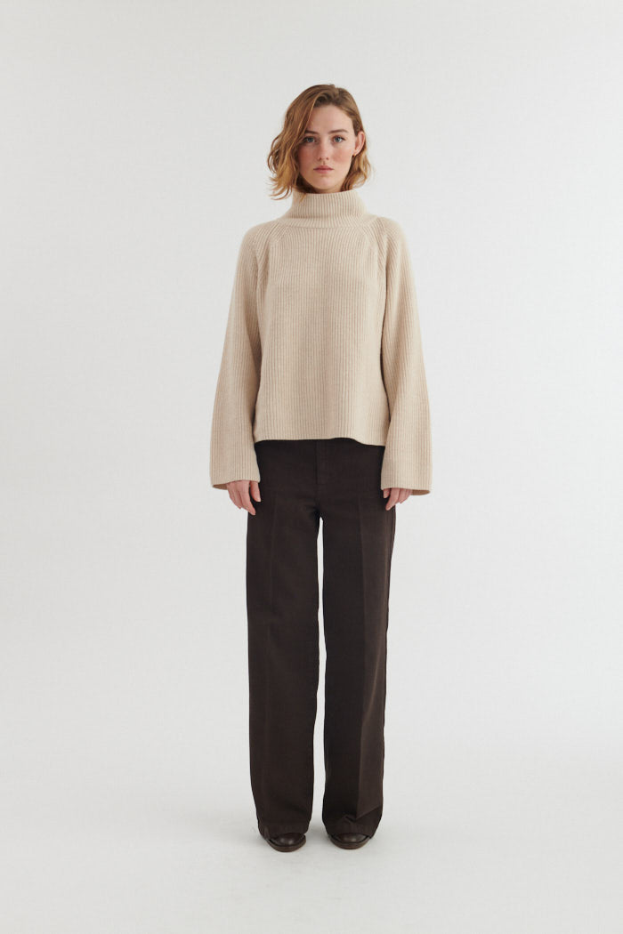 basic-apparel-cady-raglan-sweater-beige-mel-wolle-cashmere image 5